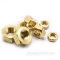 M10 Kacang Hexagon Brass Hex Nuts